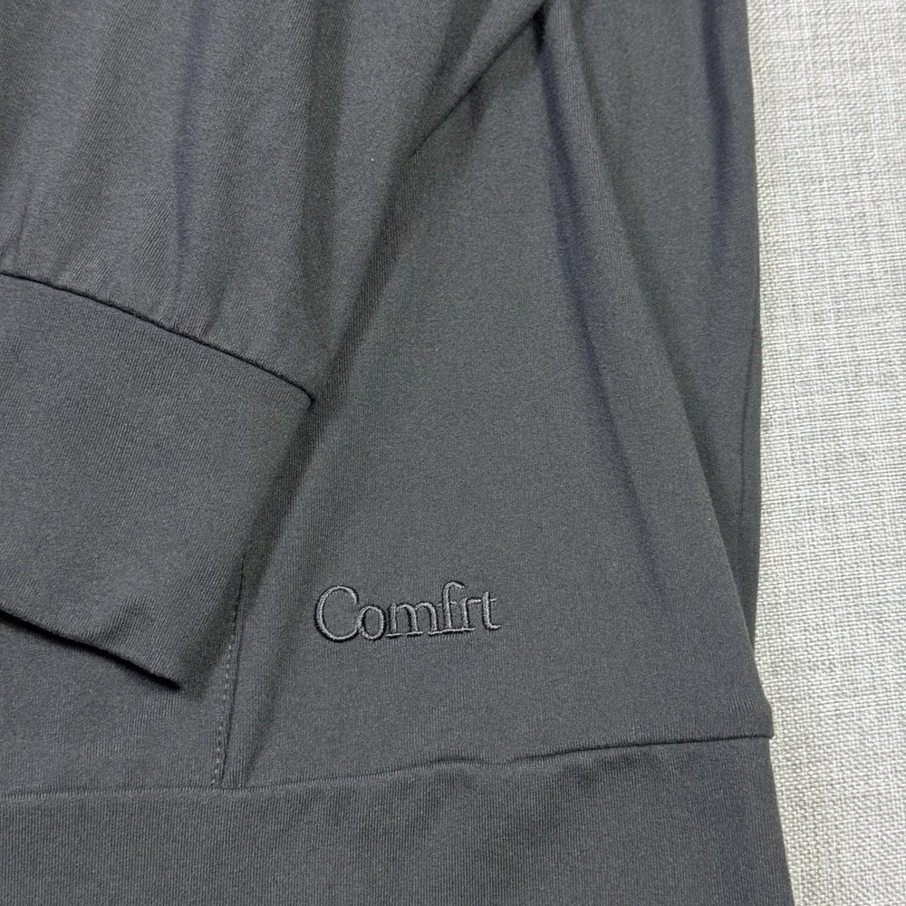 Comfrt Hoodie Sweatshirt Mens 3XL Gray Pullover Pockets Drawstring Soft